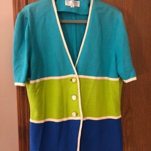 St John Collection multicolored jacket.